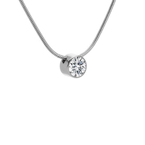 PT201W B.Tiff 2 ct Solitaire Pendant