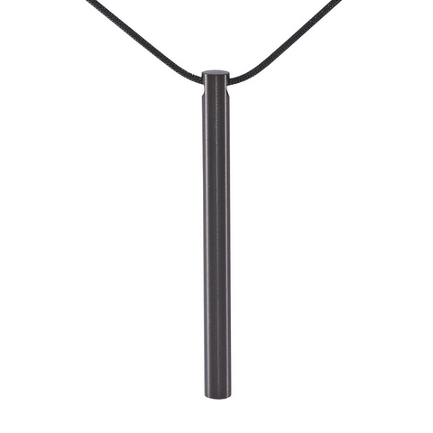 PT300B B.Tiff Black Plain Bar Pendant