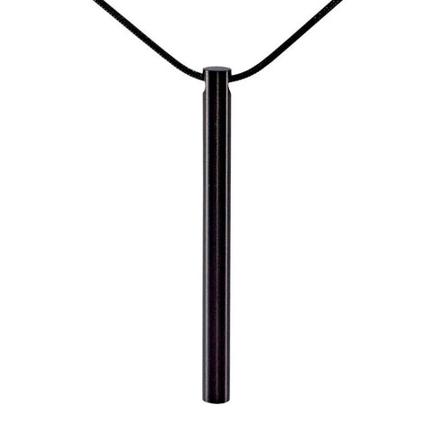 PT300B B.Tiff Black Plain Bar Pendant
