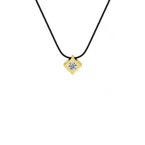 PT301G B.Tiff Gold Cubi Pendant Necklace