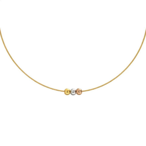 PT302G B.Tiff Triolette Pendant Necklace [Gold Chain]