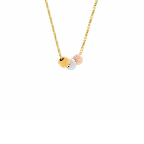 PT302G B.Tiff Triolette Pendant Necklace [Gold Chain]