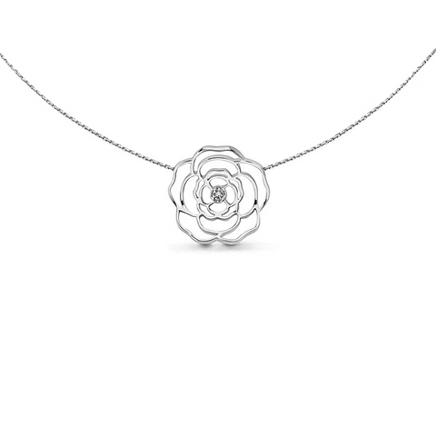 PT308W B.Tiff Rosé Silver Plated Brass Pendant Necklace