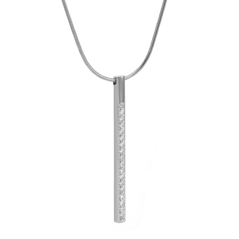 PT318W B.Tiff Pave Bar Pendant