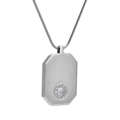 PT809W B.Tiff Meblo Dog Tag Pendant