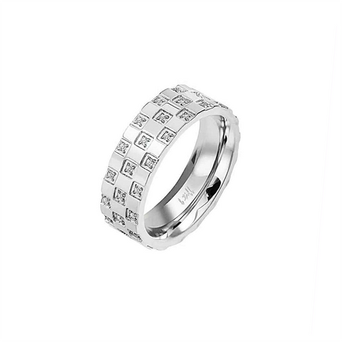 RG104W B.Tiff Pavé Trellis Ring [Wide Band]