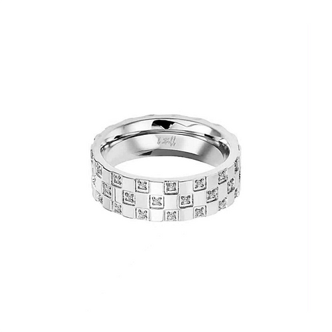 RG104W B.Tiff Pavé Trellis Ring [Wide Band]
