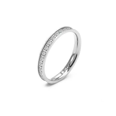 RG111W B.Tiff Stacking .01 ct Eternity Ring [Thin Band]