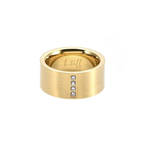 RG223G B.Tiff 4-Stone Gold Wide Ring [Wide Band]