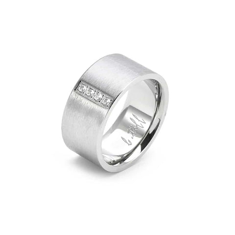 RG223W B.Tiff 4-Stone Wide Ring [Wide Band]