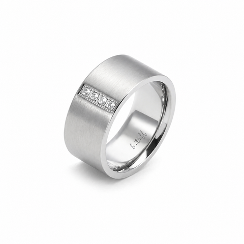 RG223W B.Tiff 4-Stone Wide Ring [Wide Band]