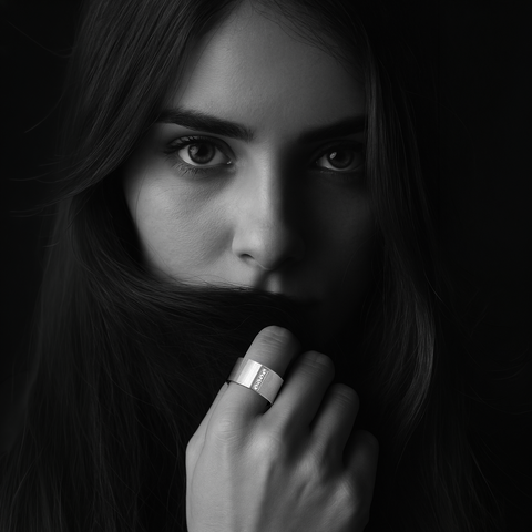 RG223W B.Tiff 4-Stone Wide Ring [Wide Band]