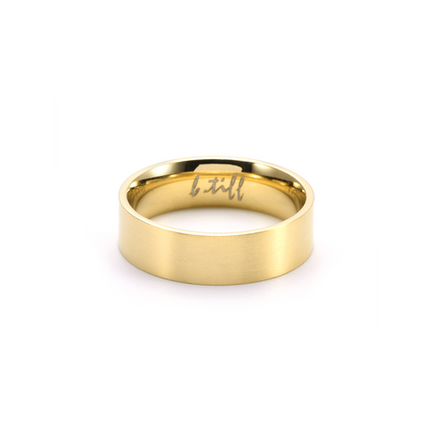 RG600G B.Tiff Gold Simplicity 6 Stacking Ring [Wide Band]