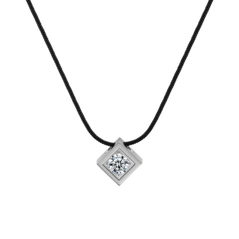 PT301W B.Tiff Cubi Pendant Necklace
