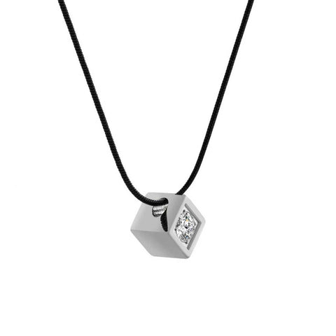 PT301W B.Tiff Cubi Pendant Necklace