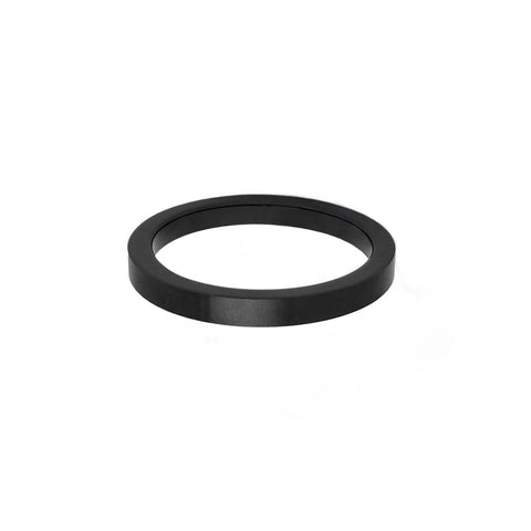 RG103B B.Tiff Plain Black Ceramic Ring [Thin Band]