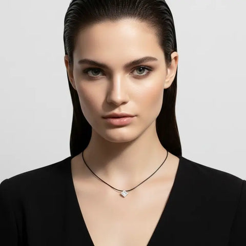 PT301W B.Tiff Cubi Pendant Necklace