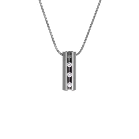 PT333W B.Tiff Hollowed Short Stick Pendant