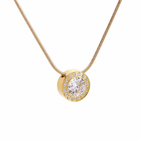 PT125G B.Tiff Gold Aŭreolo 1ct Pendant