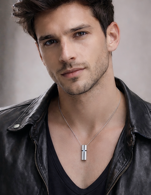 PT099W B.Tiff 3D Cross Croixlumière Pendant Necklace