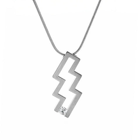 PT126W B.Tiff Éclair Pendant Necklace