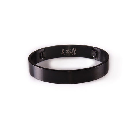 BG1200B B.Tiff Simplicity Black Matte Bangle Bracelet