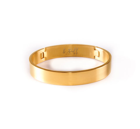 BG1200G B.Tiff Simplicity Matte Gold Bangle Bracelet
