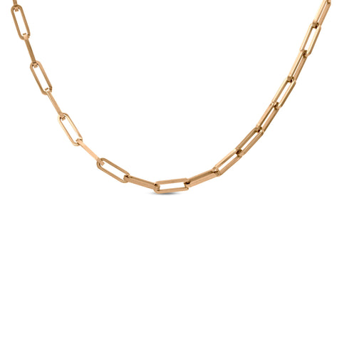 C860RG B.Tiff "Jemma" Flat Long Adjustable Link Rose Gold Necklace