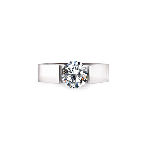 RG093W B.Tiff 2 ct Round Solitaire Engagement Ring
