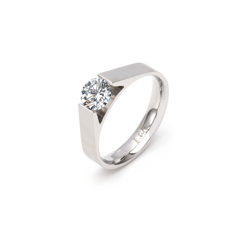 RG096W B.Tiff Tension .75 ct Round Solitaire Engagement Ring