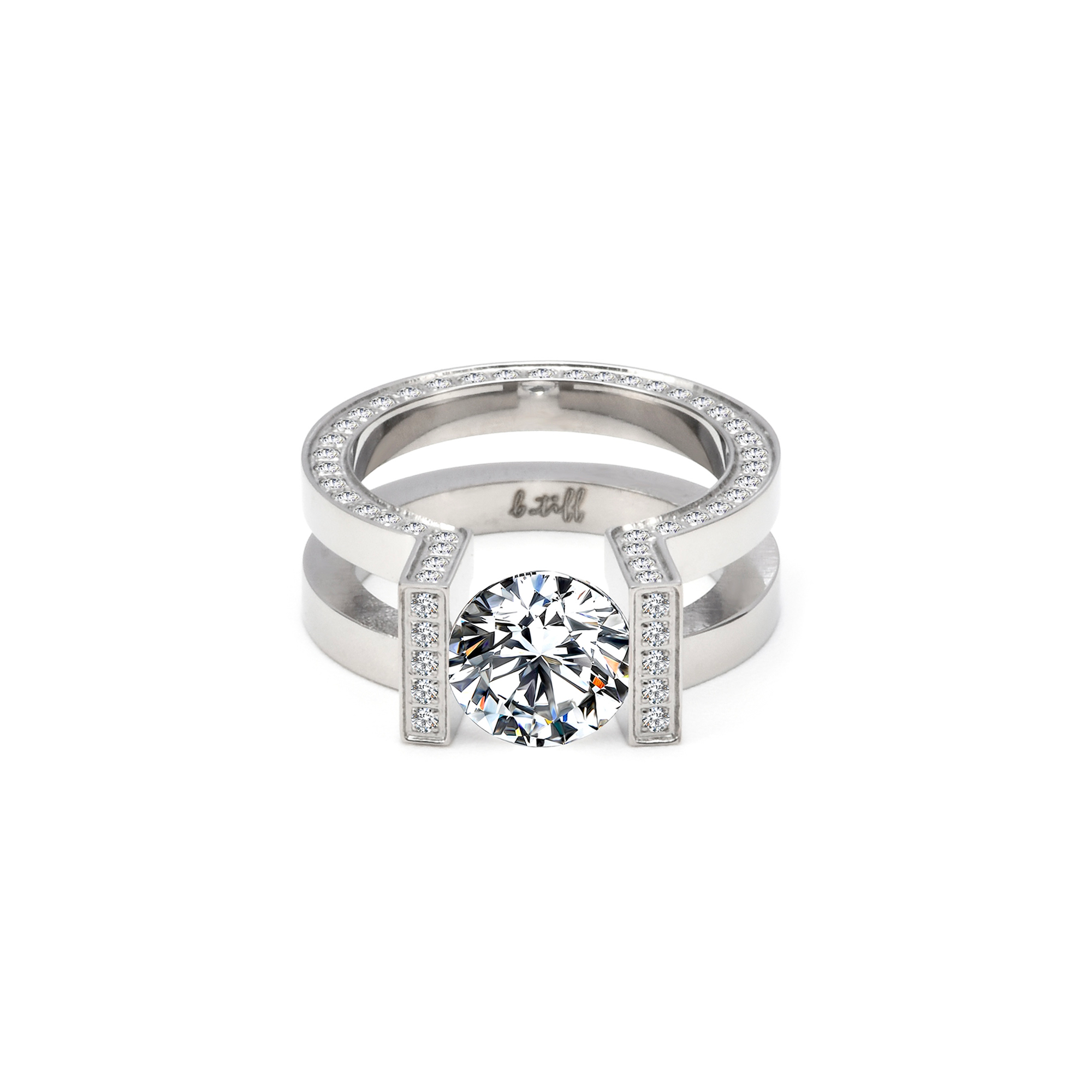 Two Wedding Rings Interlocked on White Satin Stock Image - Image of  engagement, marriage: 293984633