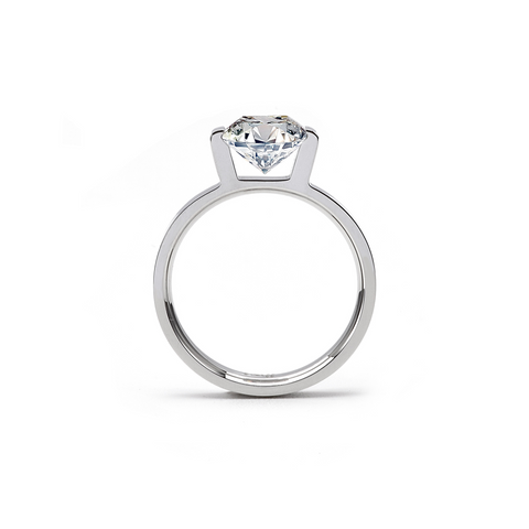 RG210W B.Tiff 3 ct Emerald Cut Engagement Ring